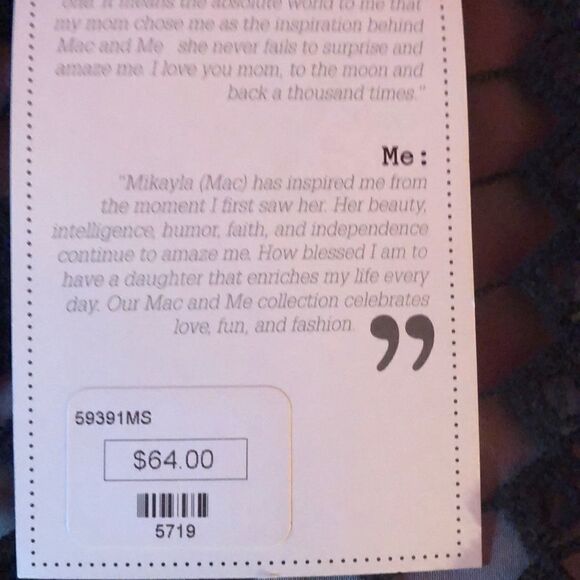 NWT Mac and me crochet & fringe cardigan sz S - Picture 6 of 6